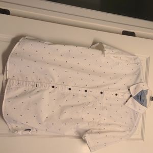 Men's Izod Sailboat Short Sleeve Butto-Down Shirt